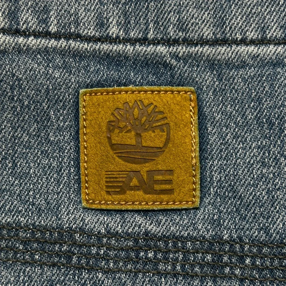 Timberland x AE Denim Double Knee Baggy Carpenter Jeans Blue 34x34